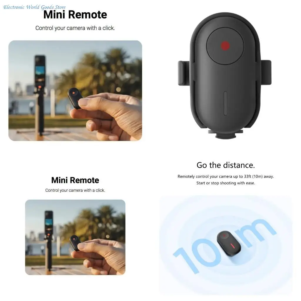 

A3PD беспроводной Bluetooth-совместимый пульт дистанционного управления кнопка спуска затвора для экшн-камеры 360 GO 3S