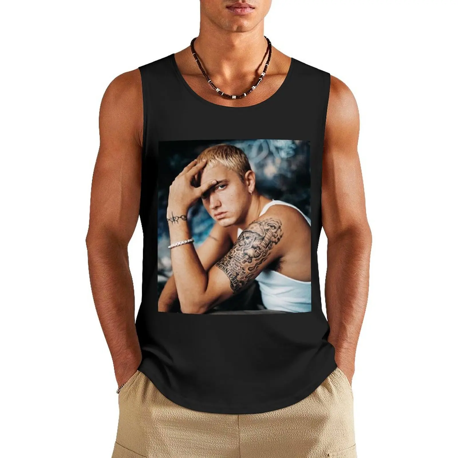 

Eminem - Design Tank Top Male vest Short sleeve sexy clothes men