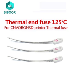 Piezas de impresora 3D con fusible térmico de cama caliente Voron RH 125 ℃   Fusible de temperatura 15A 250V125 ℃   Enlaces térmicos Protector contra sobre temperatura