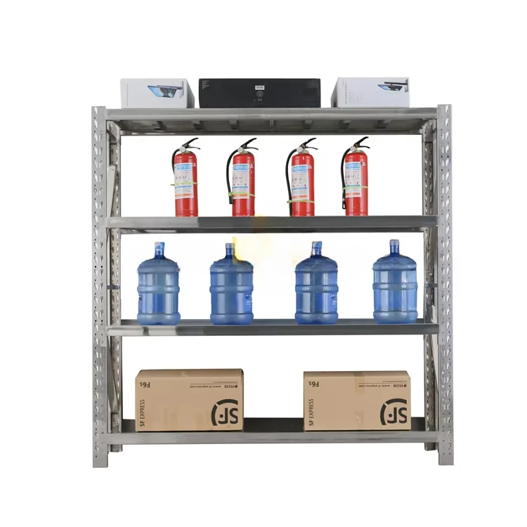 Stainless Steel Shelf Rack Warehouse Industrial Metal Shelving Unit Adjustable Storage Standing 