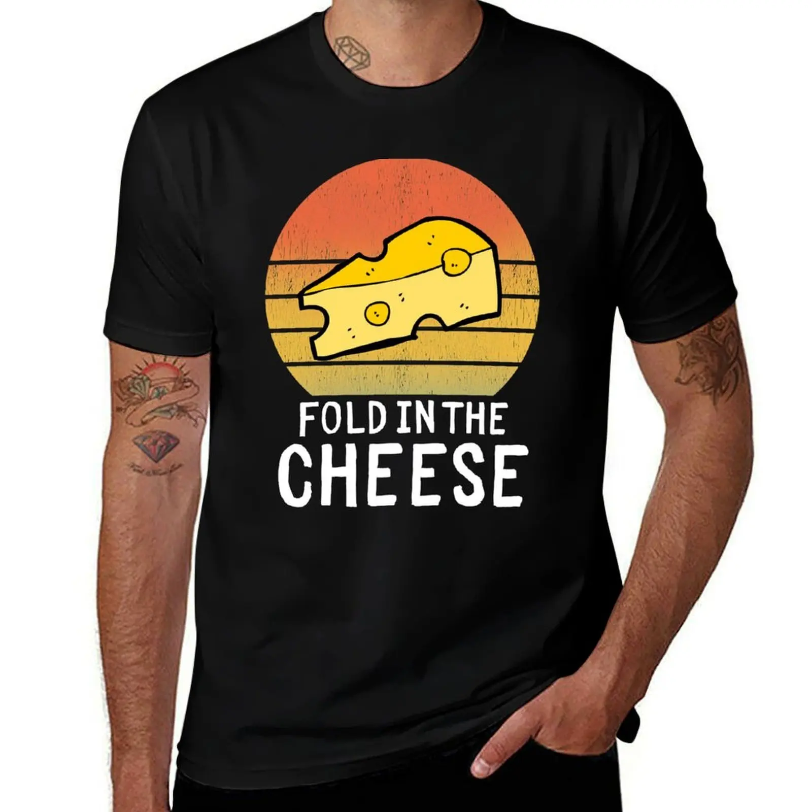 Camiseta con estampado de citas divertidas sobre el queso, camiseta informal de manga corta a la moda