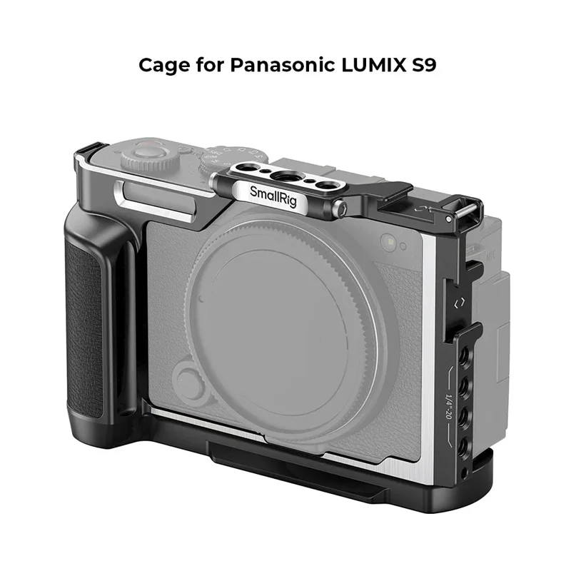 SmallRig Cage for Panasonic LUMIX S9, with Quick Release Plate for Arca-Swiss and Cold Shoe Mount for Microphone and Light  4515