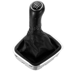 For Volkswagen VW Polo 6r 6c Hatchback Sedan 2011-2019 Car 5 6 Speed Gear Shift Knob Gaitor 2012 2013 2014 2015 2016 2017 2018