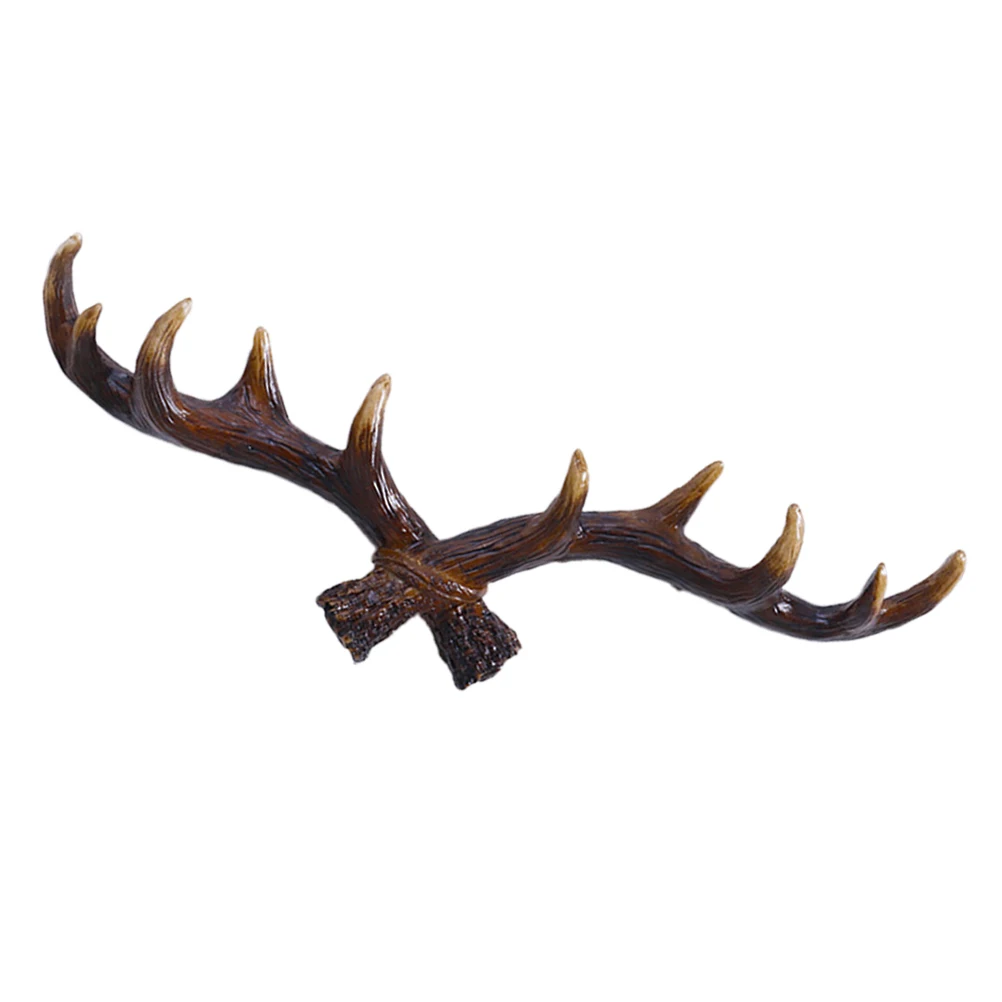 

Wall Mount Deer Antler Hooks Resin Material Home Decor Coat Rack Bedroom Living Room Entryway Storage Solution