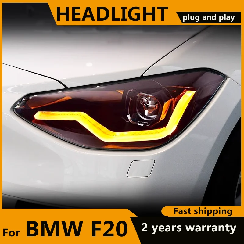 For BMW F20 LED Headlight 2012 2013 2014 2015 Headlights Series 1 116i 118i DRL Dynamic turn signal High Beam LED Projector Lens