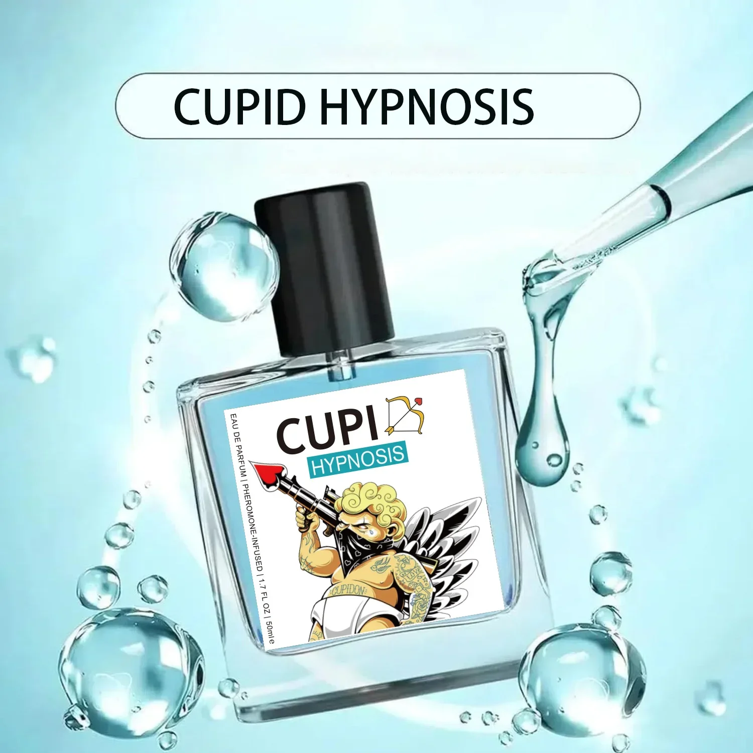 50ML Cupid Hypnosis Perfume Original Long Lasting Pheromone Fragrances Perfume Cologne Men\'s and Women\'s Light Fragrance