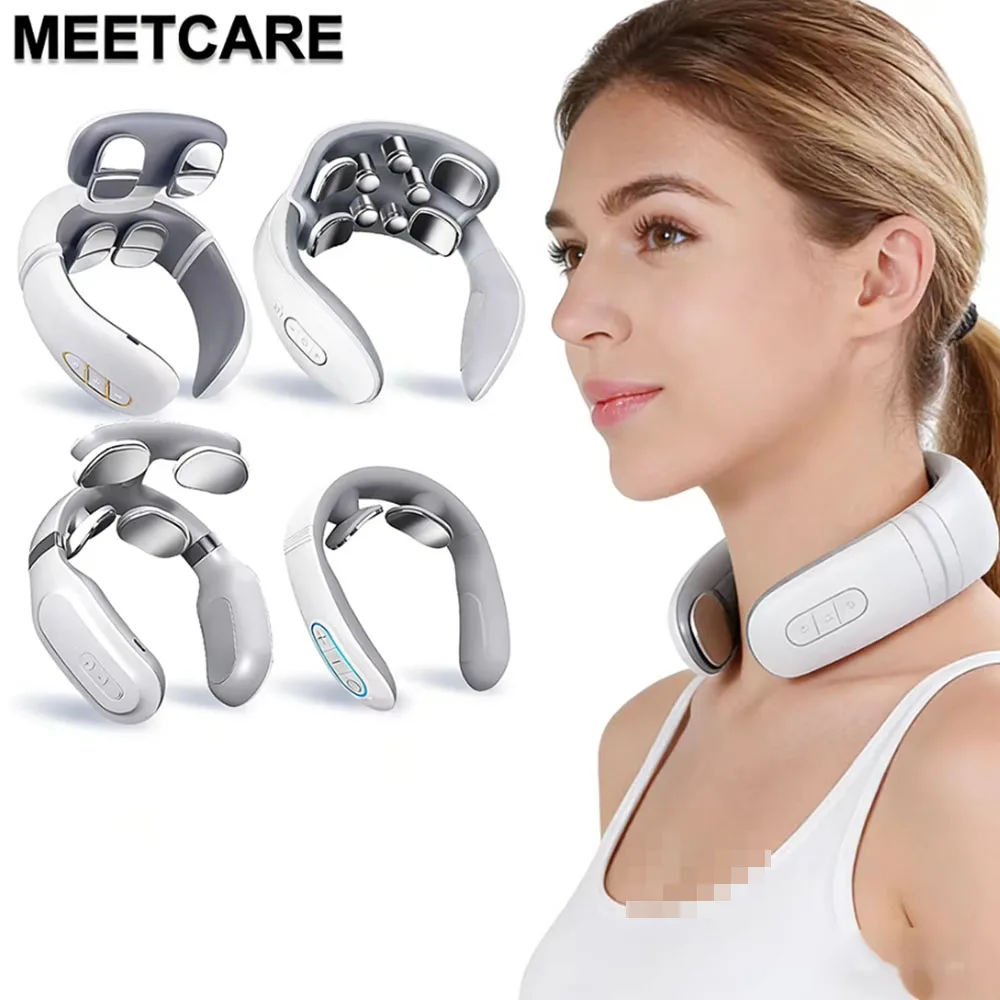 

Smart Back Neck Massager with TENS Pulse Cervical Muscle Massage Electric Shoulder Skin Health Care Device