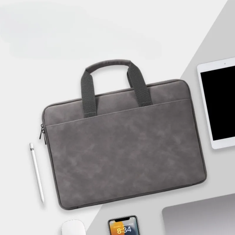 Solid Color Business Laptop Bag Tablet MacBook Air Pro 13 14 15.6 16 Inch Accessory Sleeve Case Splashproof Shockproof IPad Case