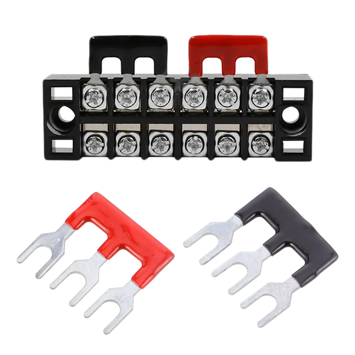 

20 Pcs Tb1503 Fixed Terminal Block Double Row Screw Short Strip Shorting Strips Blocks