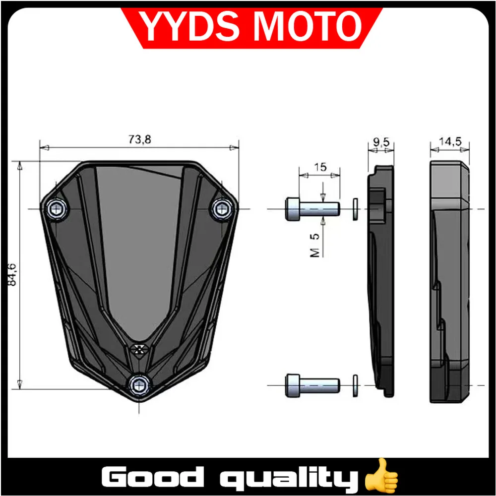 

ZONTES Motorcycle Side Support Pad Foot Rest Enlarges Skid Resistance for G1-125 U-125 U1-125 Z2-125 - Refit Accessory
