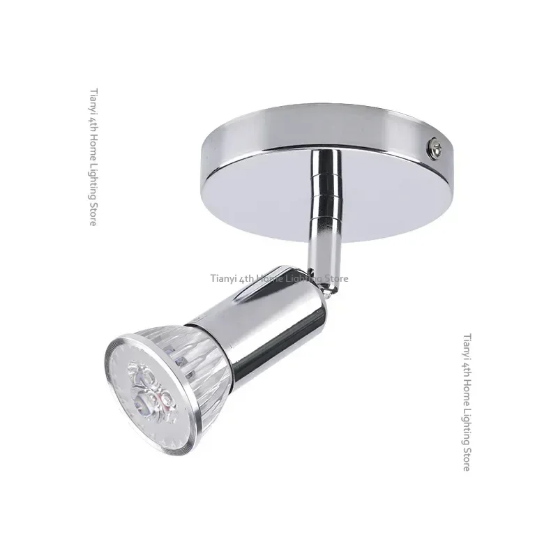 Circular Single Light Source Ceiling Spotlights Led Wall Lights Adjustable Gu10 Spotlights Decorative Painting Indoor Lighting