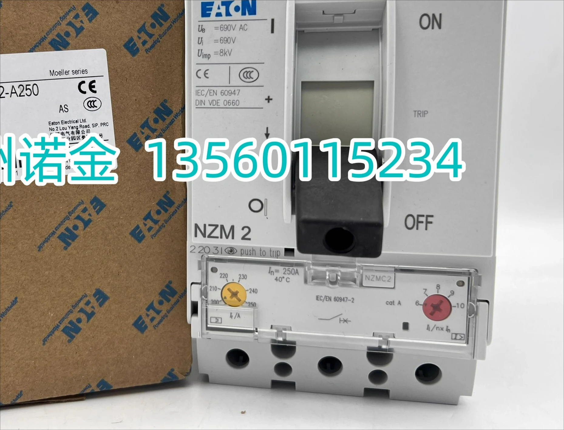 

EATON Moulded Case Circuit Breaker NZMC2-A125 160 200 250 New Original 36KA