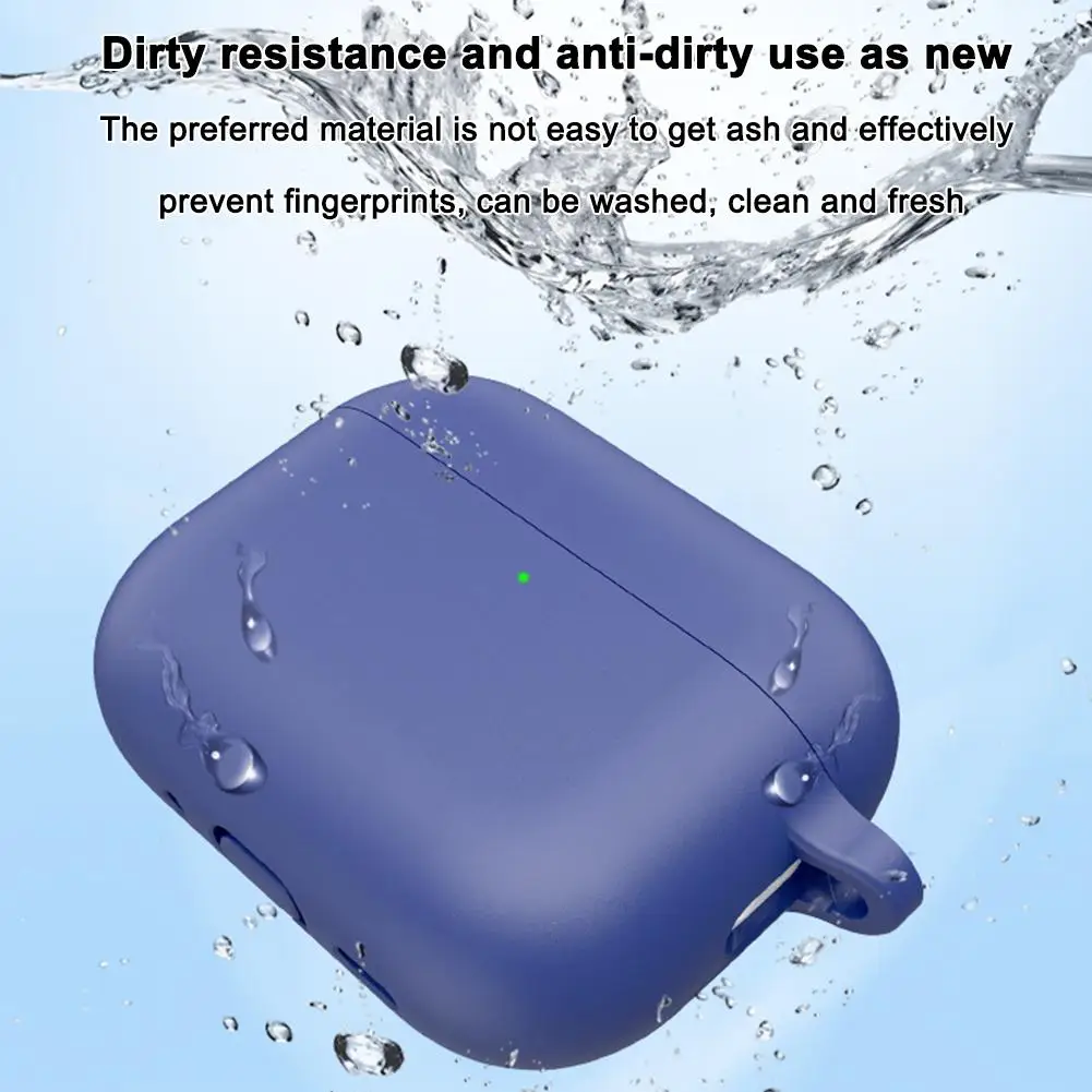 ل AirPods Pro 3 حافظة جلدية من السيليكون 2 مللي متر سميكة 360 كامل التفاف Traceless الغراء قابل للغسل المضادة للانزلاق للصدمات قالب الآلة الحقيقية