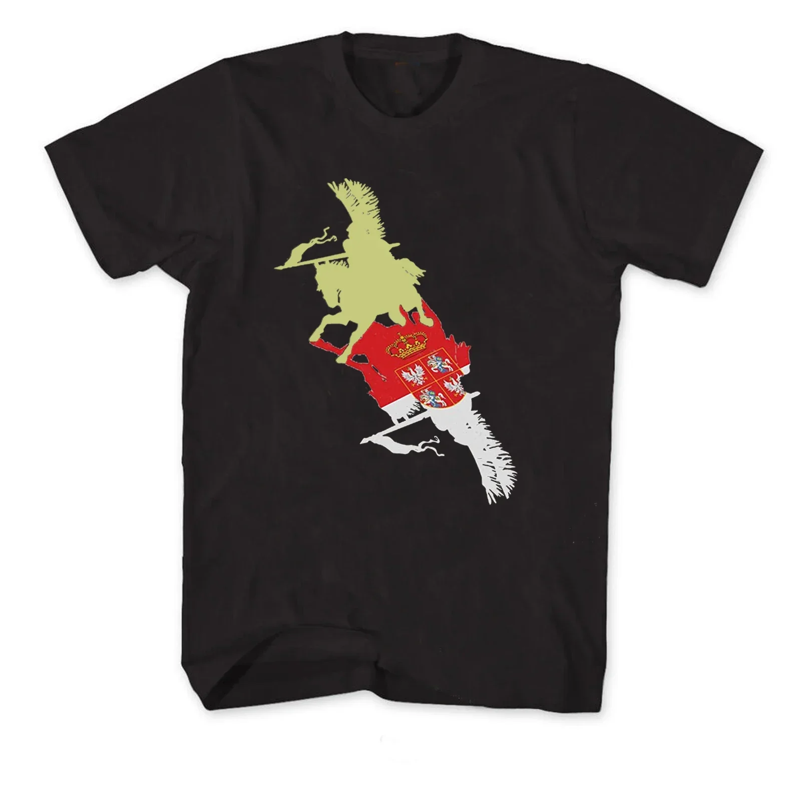 

Cavalry Flag Poland History Heritage Polish Hussar T-Shirt 100% Cotton O-Neck Short Sleeve Summer Casual Mens T-shirt Streetwear