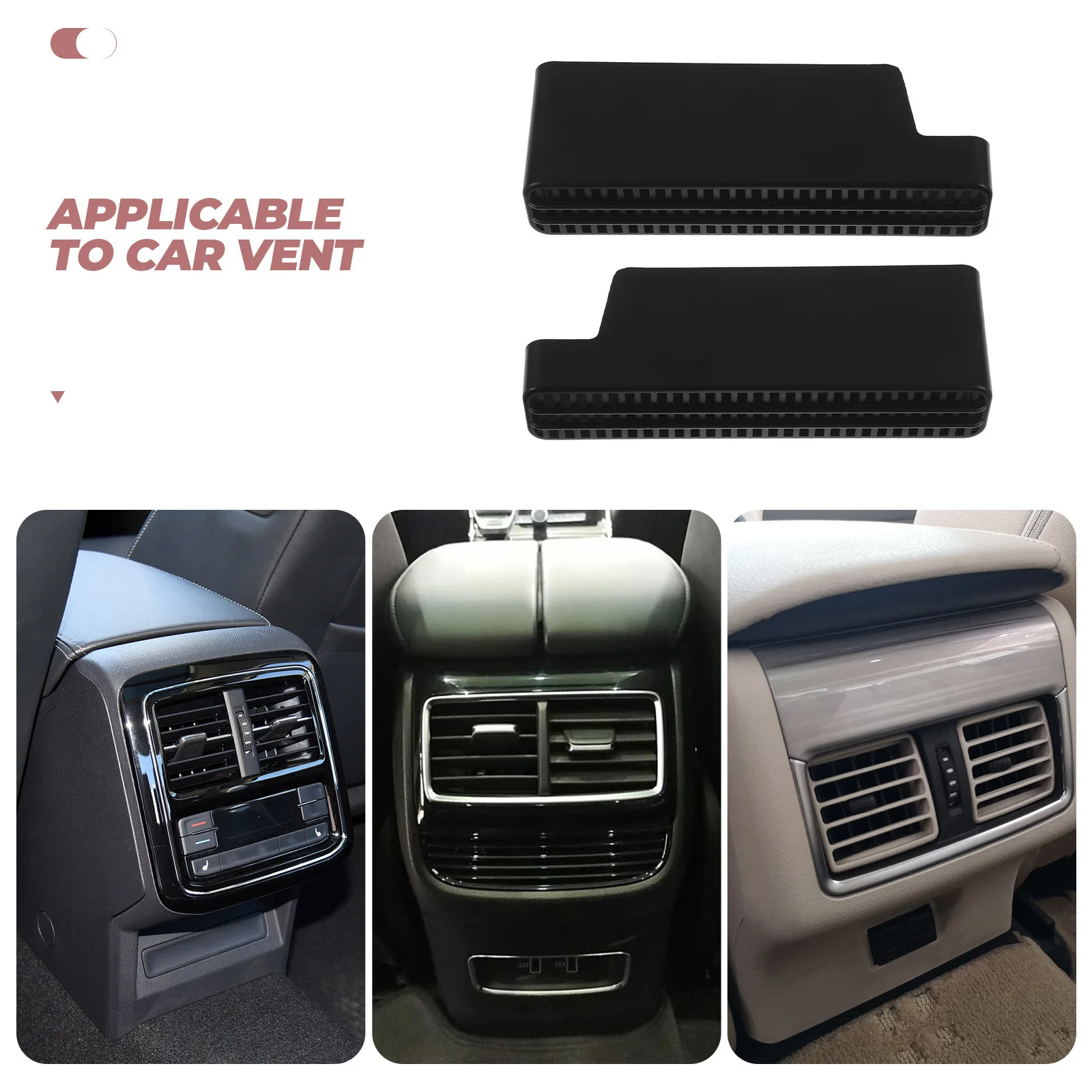 Couvercle de ventilation de siège de voiture, 2 pièces, protecteur de sortie d'air Durable sous le siège, accessoires d'intérieur automobile, pièce de rechange de réparation