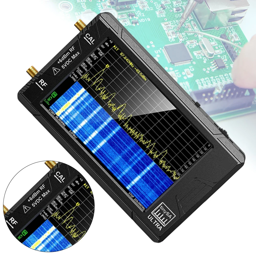 Tinysa Ultra 2-in-1 Handheld Spectrum Analyzer 100kHz-350MHz 2.8/4inch Display Frequency Analyzer with 32GB Card Version V0.3.1