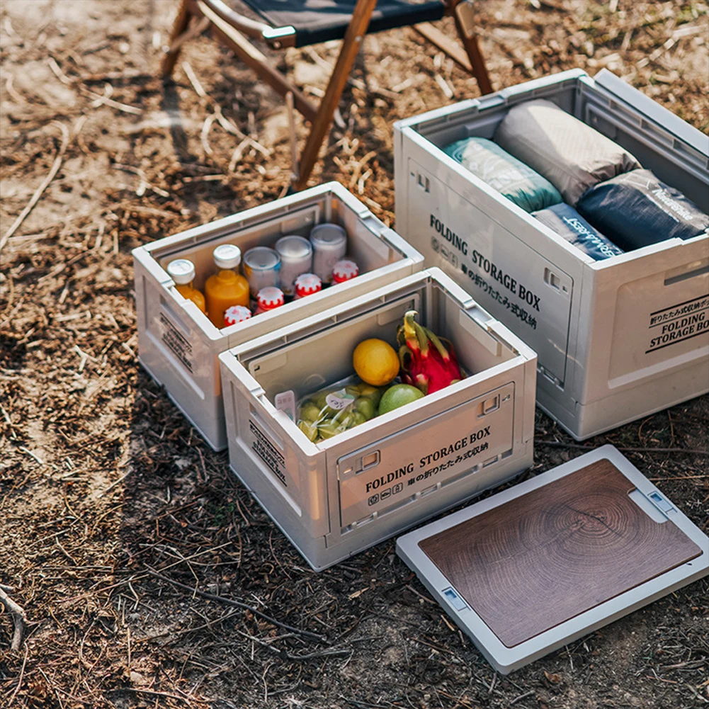 20/30L Outdoor Camping Folding Storage Box Outdoor Travel Storage Bag Camping Equipment Tableware Storage Car Storage Food Box