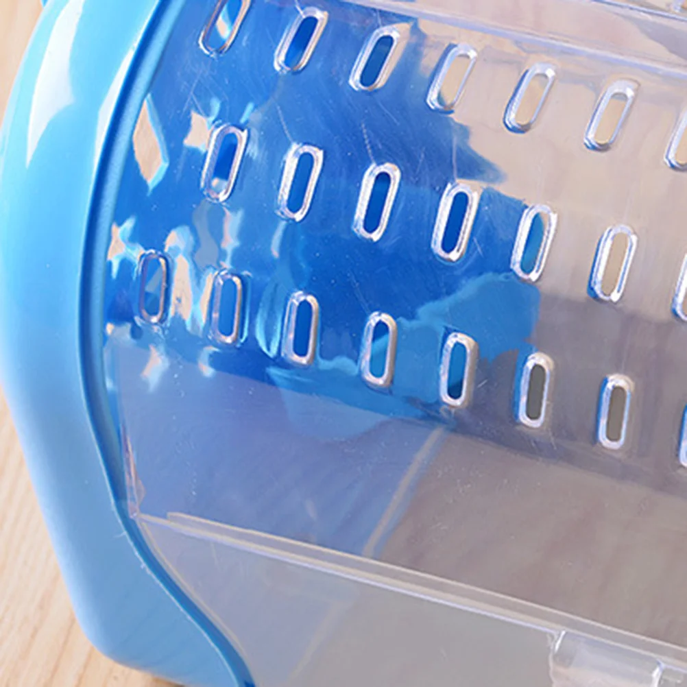 1 قطعة حامل الحيوانات الأليفة مادة مريحة المحمولة الهامستر صندوق حمل نافذة مراقبة شفافة مناسبة صغيرة