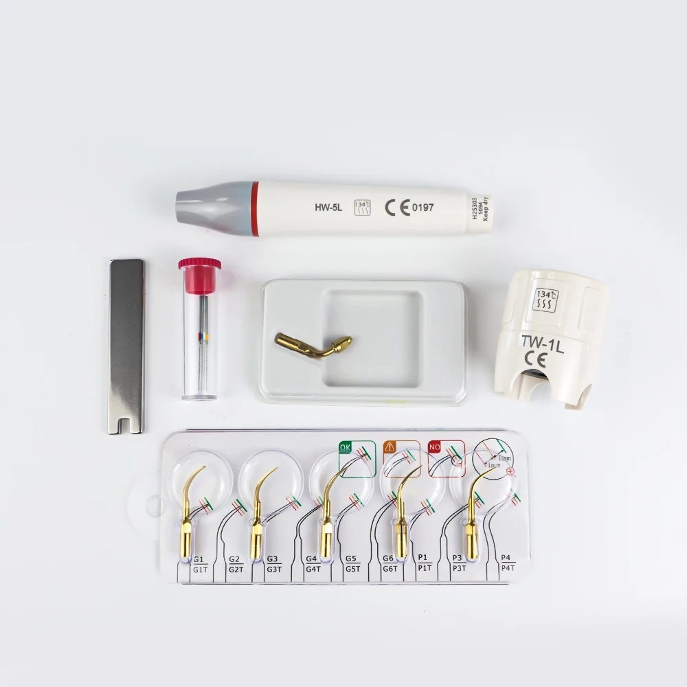 Dental Built in Ultrasonic Scaler UDS N3 LED Fit HW-5L Scaling handpiece Tips Teeth Whitening Dentistry Tools