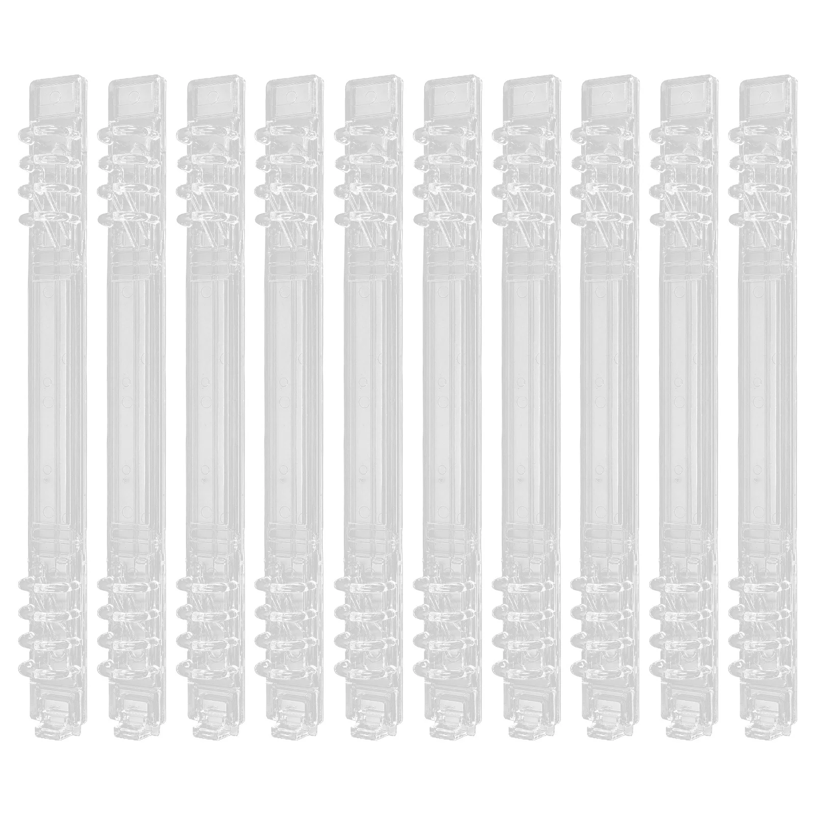 

10pcs Plastic Binder Rings 8 Hole 100 Sheet Capacity For A5 Letter Size Paper Spiral Binding Combs Office Organization Loose