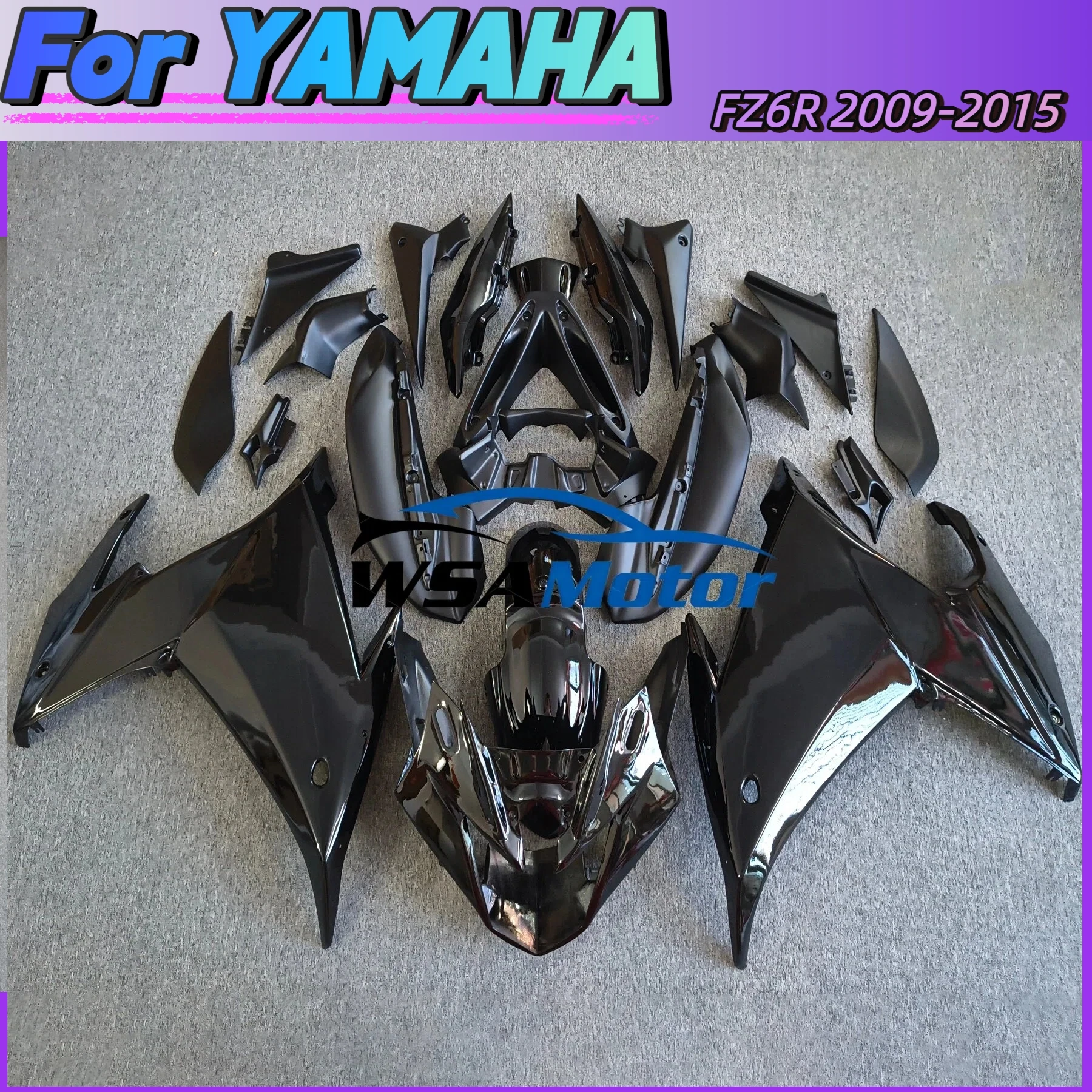 The NEW ABS Plastic Fairing For YAMAHA FZ6R 2009 2010 2011 2012 09-15 FZ6R Red White Motorcycle Panels Body Kit