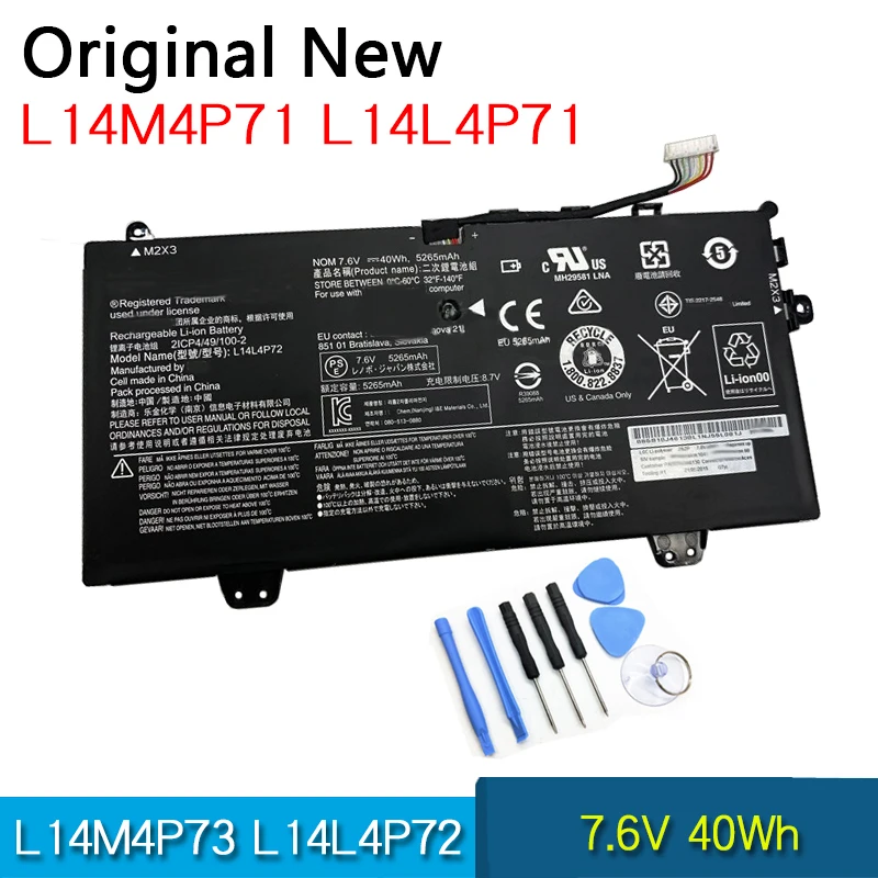 NEW Original Battery L14L4P72 L14M4P71 L14L4P71 L14M4P73 5B10K10215 For Lenovo Yoga 3 11 Pro 11-5Y10 Yoga 700-11isk