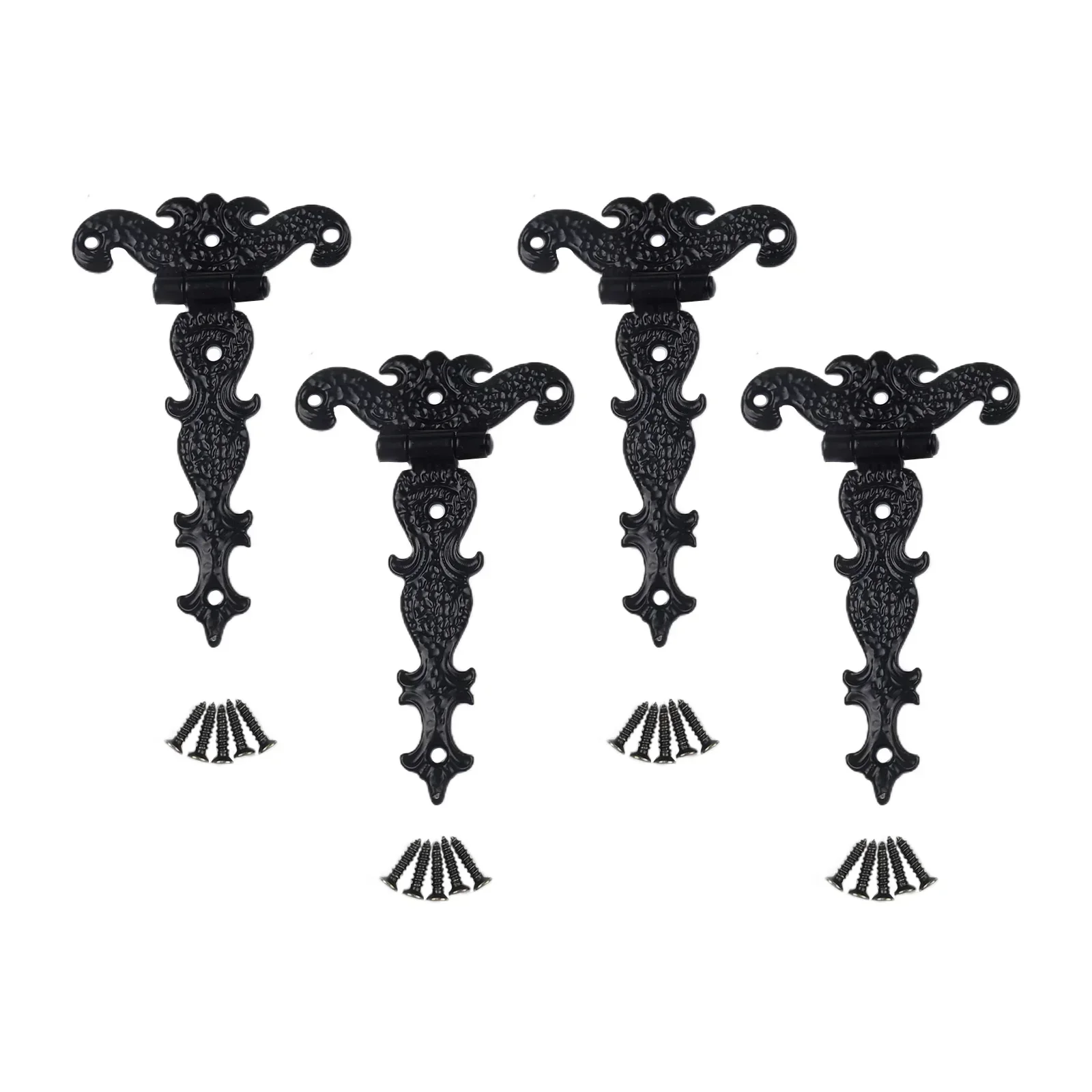 Hinges Zinc Alloy Hinge Unique Vintage Design With Bonus Screws Included Wooden Box Hinge Furniture Hardware Accessories