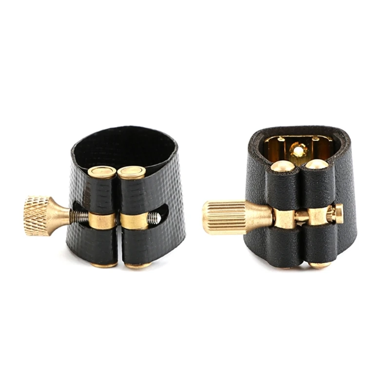 Alto Saxophone Ligature Fastener Compact Durable Artificial Leather for Alto Sax