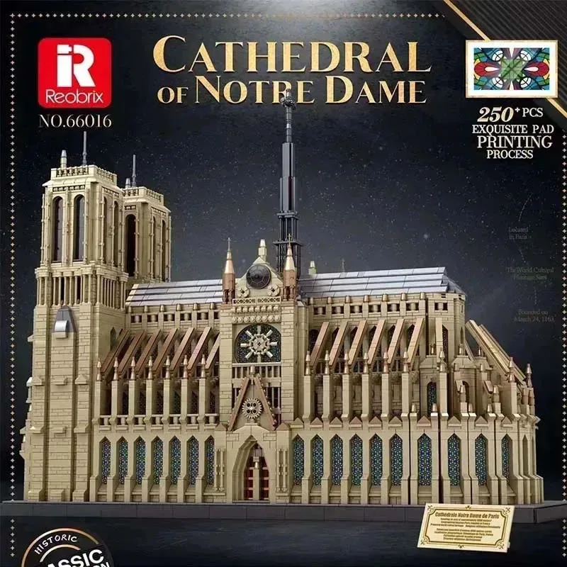 

8868 PCS Large Cathedral of Notre Dame Toys Education Birthday Christmas Blocks Bricks Building Gift