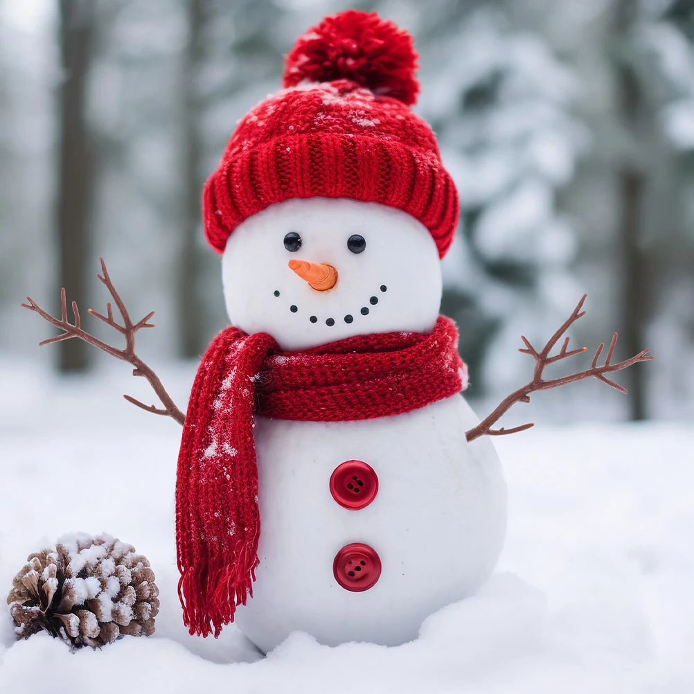 

20Pcs Christmas Antler Accessories Faux Deer Antlers Mini Plastic Snowman Hand DIY Craft Branches Xmas Party Decorations