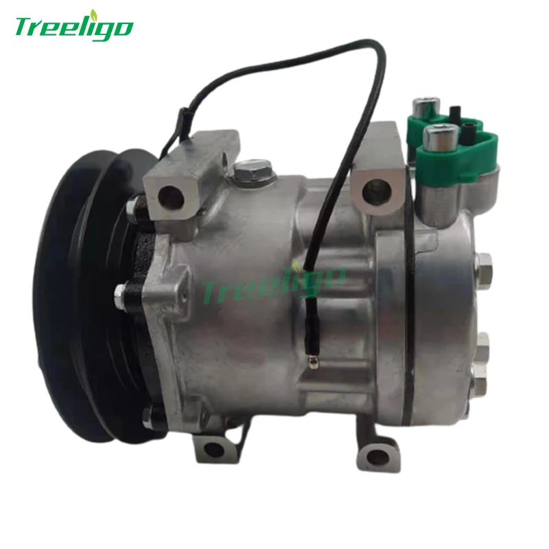 TDKR151350S A/C Compressor For Kobelco Excavator SK235SR, SK250LC