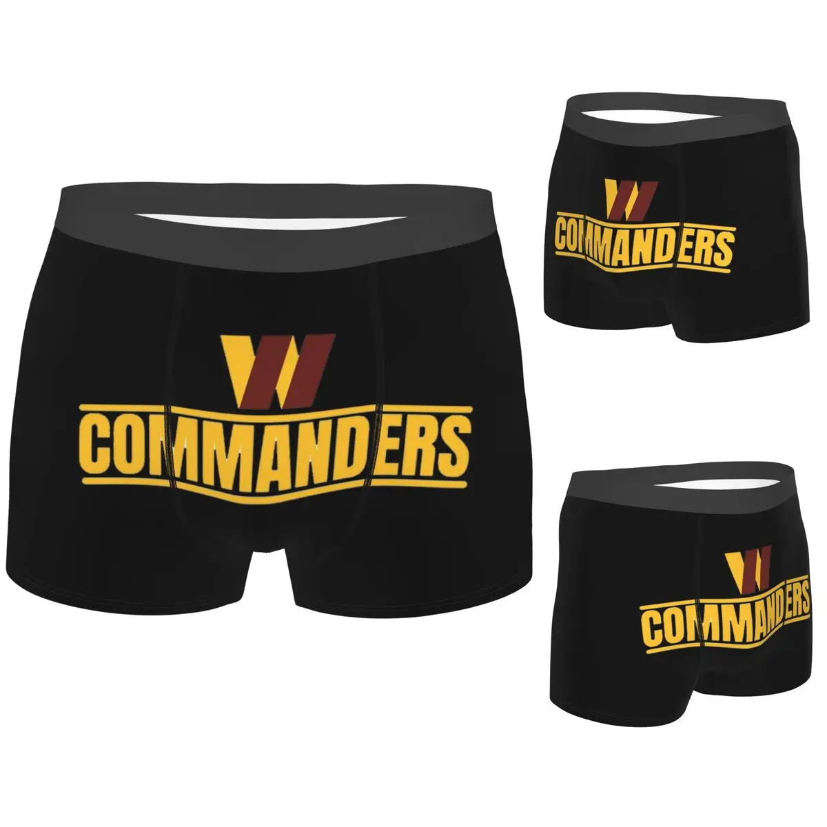 

Boxer Underpants Shorts Washington Commanders Football Team Panties Men Soft Underwear for Homme Man Boyfriend Gift
