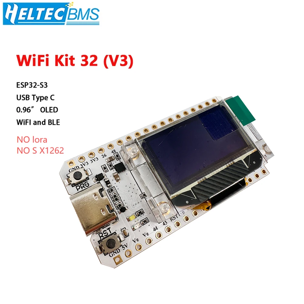 Heltec ESP32 WiFi Kit 32 (V3) Development Board  0.96 Inch Blue OLED Display Internet of Things for Arduino With Heat Sink