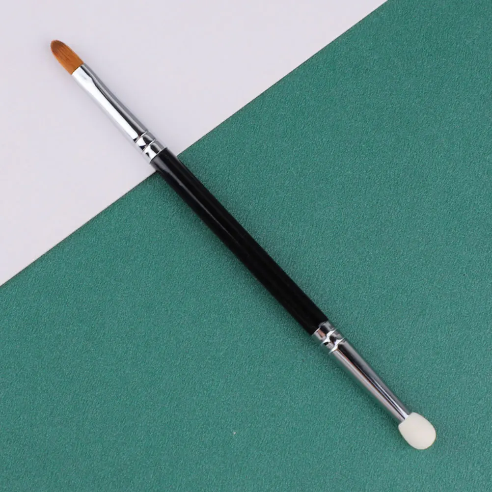 4Pcs Small Concealer Brush Double Head Fiber Makeup Tool for Blemish Cover Nose Shadow Eyeliner Precision Application Travel