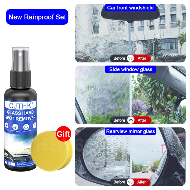 Water Repellent Spray Anti Rain Coating For Car Glass Hydrophobic Anti-rain Car Liquid Windshield Mirror Mask Auto Polish Kit