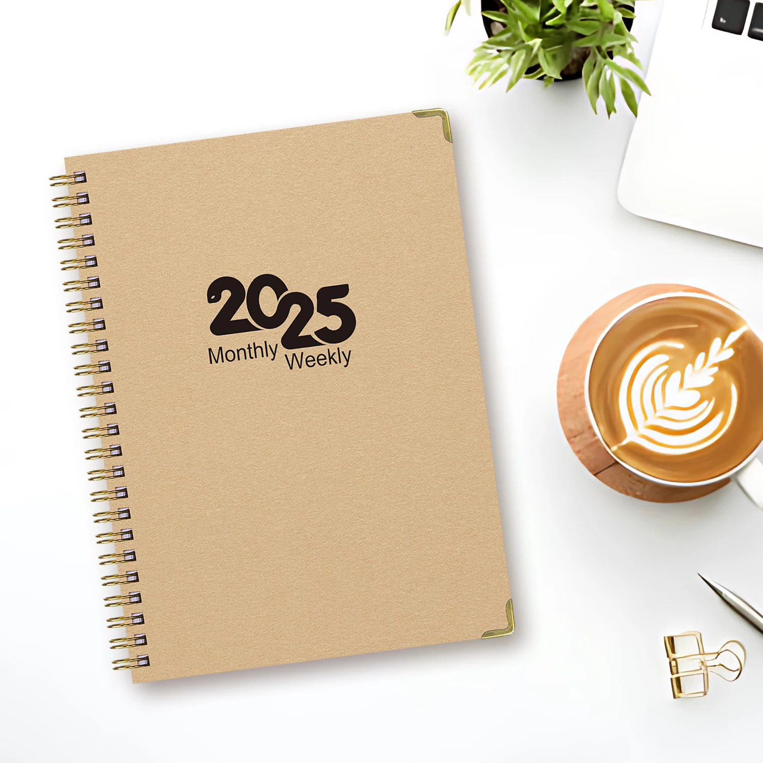 

1 Set 2025 Planner - MON 2025 - DEC 2025, Planner 2025 Daily Weekly and Monthly, 12 Monthly Tabs, 6.2" × 8.5", Hardcover