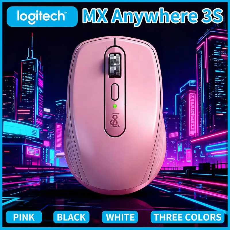 Logitech MX Anywhere 3S Creator Mouse - 8K DPI, Hyper-Scroll, Silent Click, 3-Device Bluetooth for Design Studio