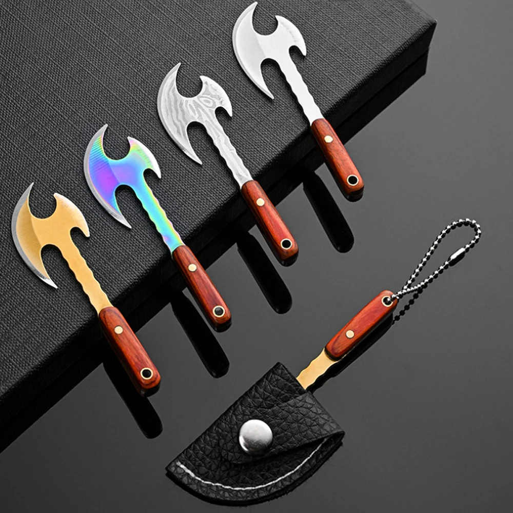 Mini Axe Knife Demolition Express Knife EDC Small Knife Blade Precious Embroidery Knife Small Vegetable Knife Portable Unpacking