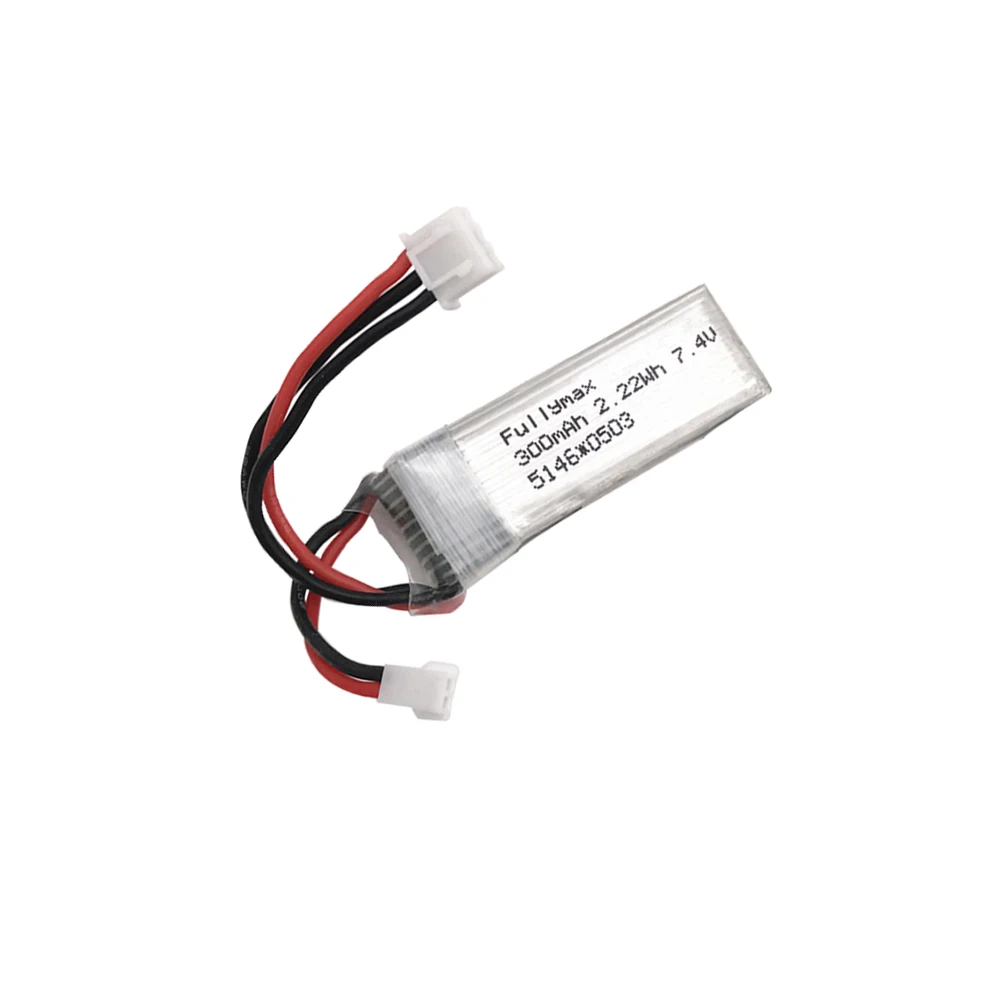 7.4V 300mAh lipo Battery For WLtoys F959 Airplane Spare Parts XK DHC-2 A600 RC Airplane Skyking wholesale 7.4 V lipo battery 30C