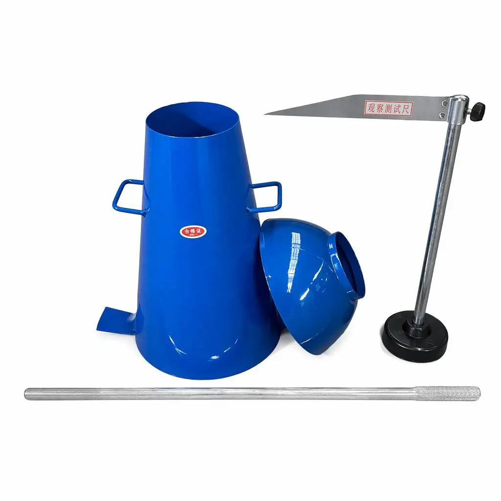 ASTM C143 Standard Concrete Slump Cone Set with Tamping Rod and Ruler