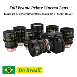Meike Prime 35/50/85/105/135mm T2.1 Cine Lens for FF Cinema Camera Systems,such as Canon C700 C500II,Sony VENICE,Sony FX3 FX6