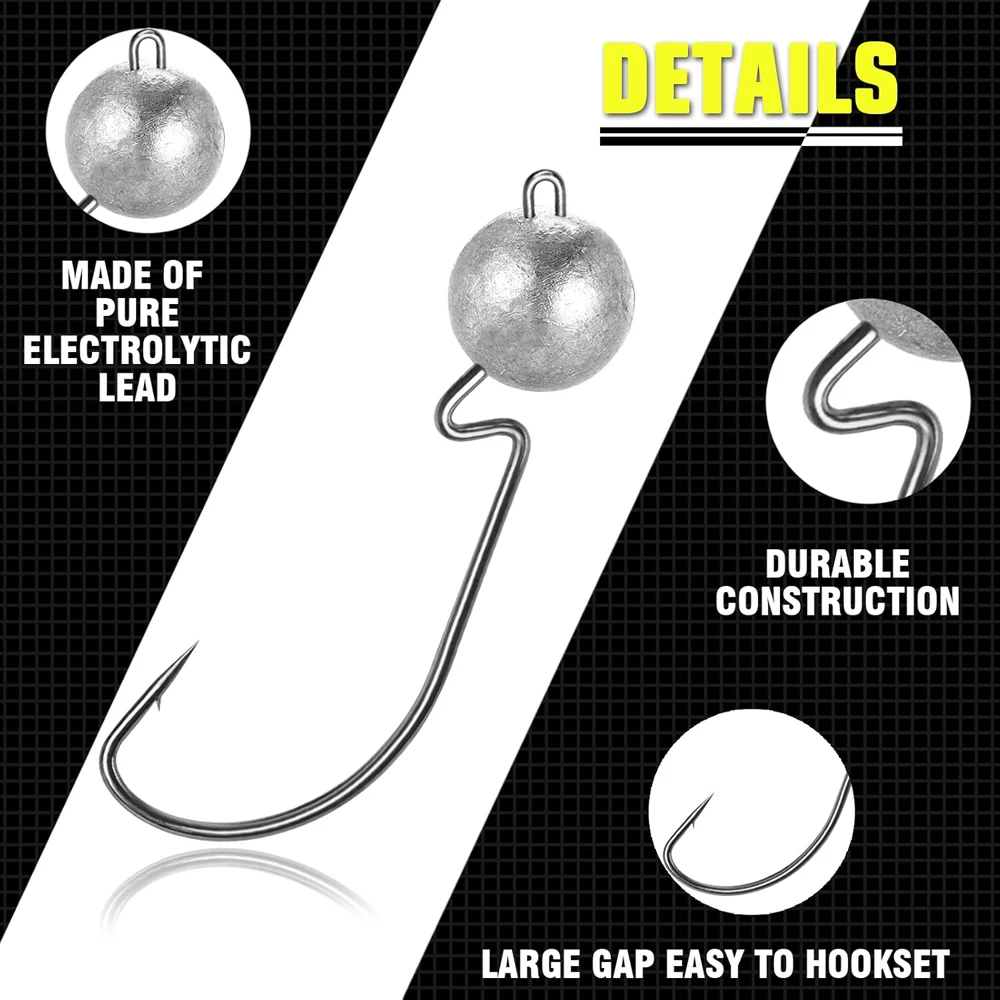 Jig Head Redonda para Swimbait – Pesca de Bass y Trucha - imagen 3