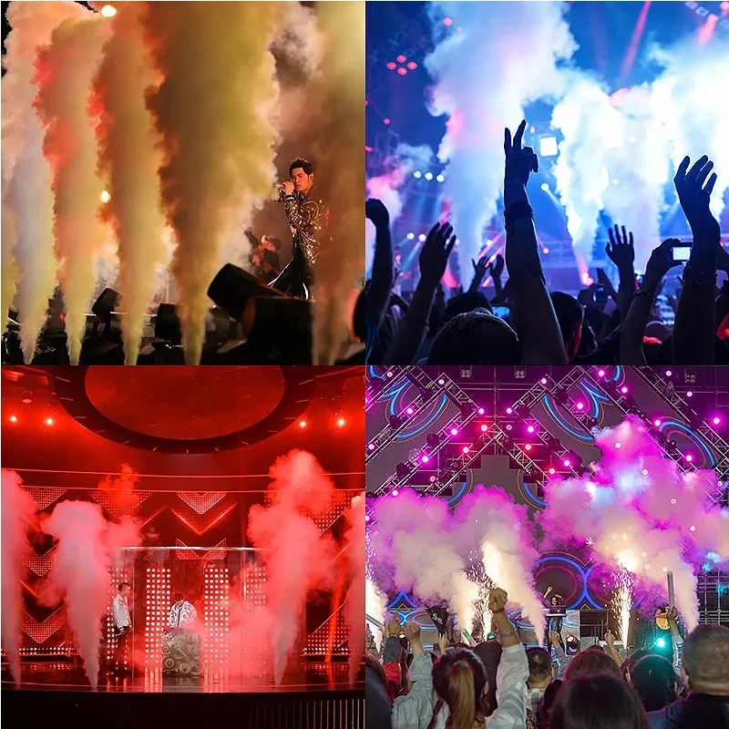 Profissional Colorido RGB Fog Machine, 3in 1, DMX Control, LED, CO2, DJ, Disco, Festa, Bar, Efeito de Palco, Casamento, Seco