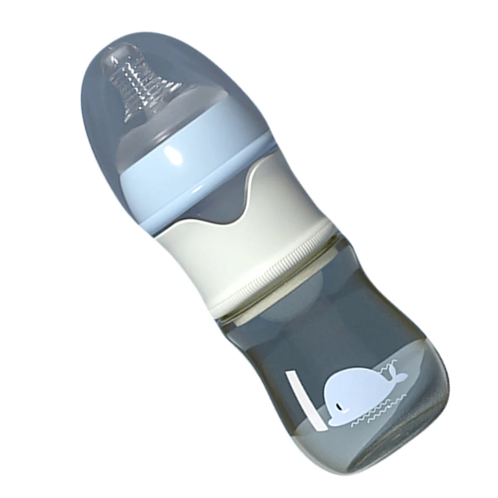 

Wide Mouth Baby Feeding Bottle Glass Nursing Bottle 300Ml Easy Wash Compact Design Milk Storage Container for Infants