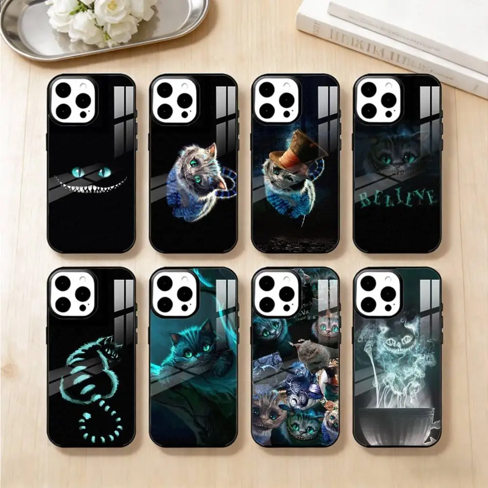 

C-Cheshire Cat Cool Eye Alice Phone Case For iPhone17,16,15,14,13 Plus,Pro Max Magnetic For Magsafe Wireless Charging