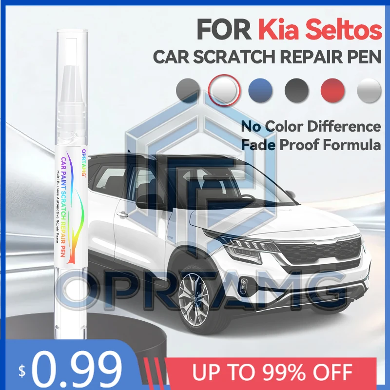 

2026 Hot Purpose Vehicle Car Paint Repair Pen For 1996-2026 Kia Seltos Paint Scratch Repair Accessories Black Sliver White Grey