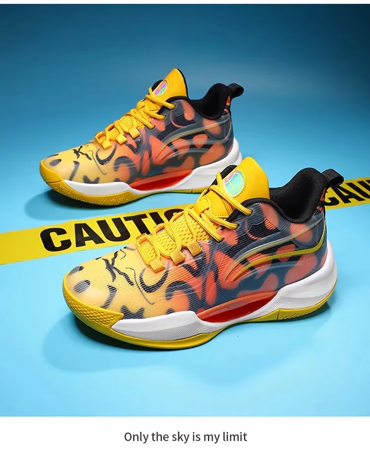 2025 Novo best-seller de chegada: tênis de basquete infantil antiderrapante, durável e respirável de alta qualidade de nível profissional