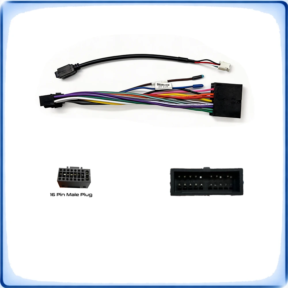 Car Radio Wiring Harness Adapter 20-Pin to 16-Pin, Plug & Play, Suitable for Jinbei Xiaohai 2016 & X30L Low Version