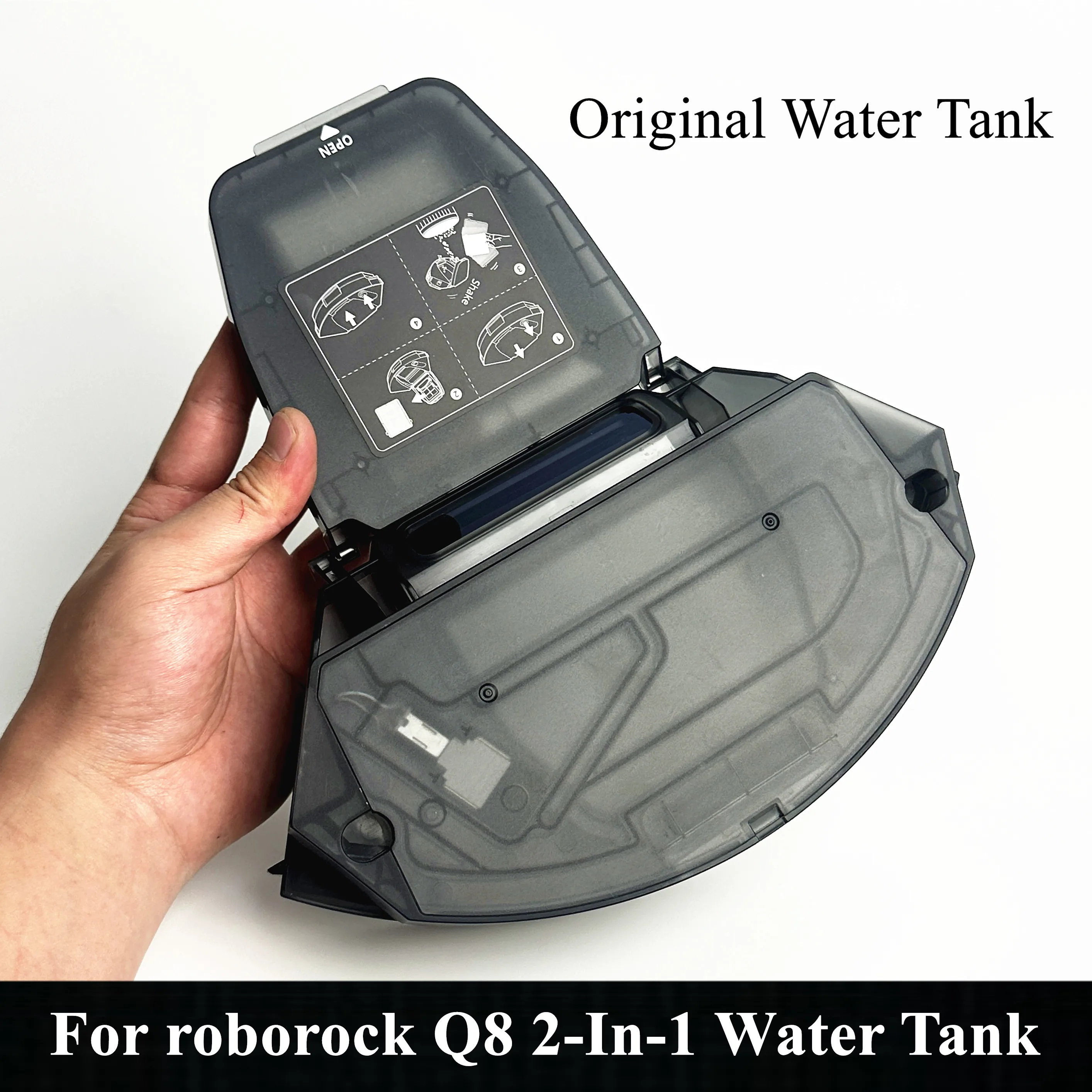 

Original Water Tank+Dust Garbage Filter Box For roborock Q8 Robot Vacuum Cleaner Part