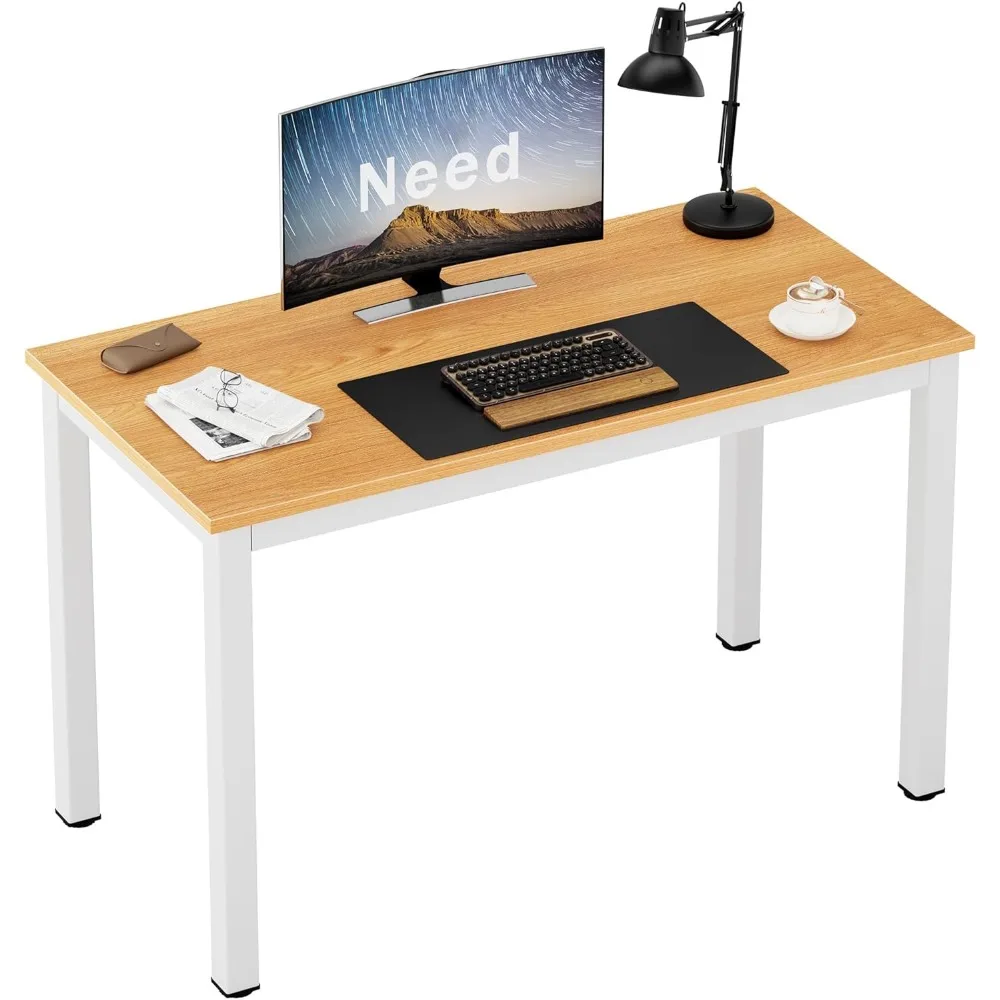 

39 3/8'' Small Computer Desk: Sturdy Heavy-Duty Writing/Study/Gaming Desk for Small Home Office Spaces
